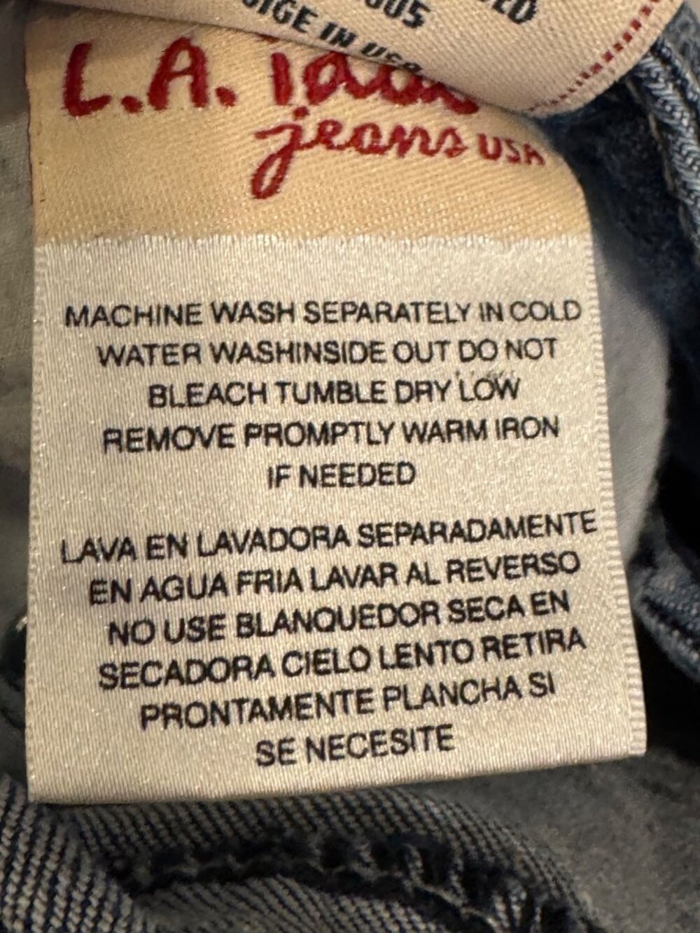 L.A. Idol USA Womens Embroidered Flare Jeans Size 5 W29 L33 Blue Denim - Picture 4 of 7